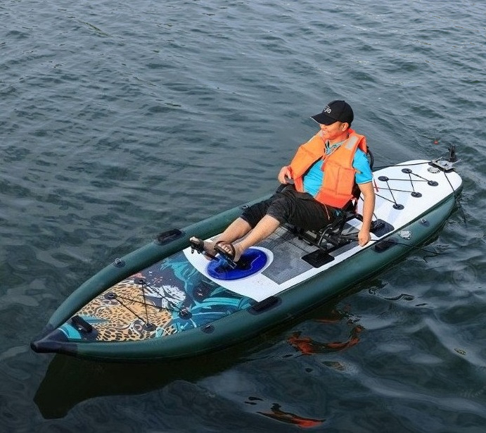 Fishing Kayak Pedal Drive - Profesjonalny jednoosobowy kajak outdoorowy z napędem