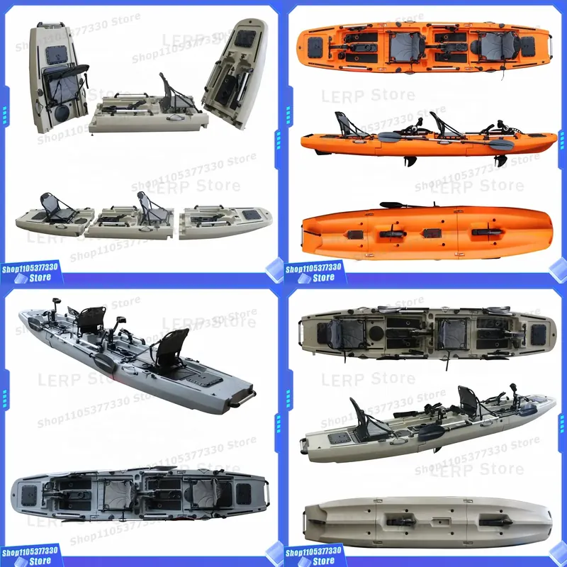 Fishing Kayak Sit In - Modułowy kajak 14,5 stopy, dwuosobowy, typu