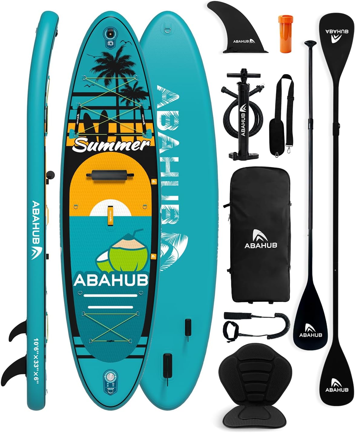 Fishing Kayak Paddle - Szeroka deska SUP dmuchana o wymiarach
