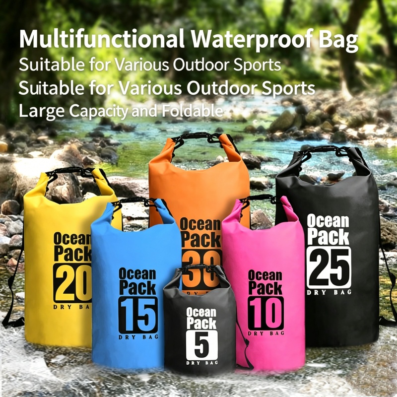 Fishing Kayak Storage Bag - Wodoodporny worek do pływania 5L/10L/20L/30L, torba