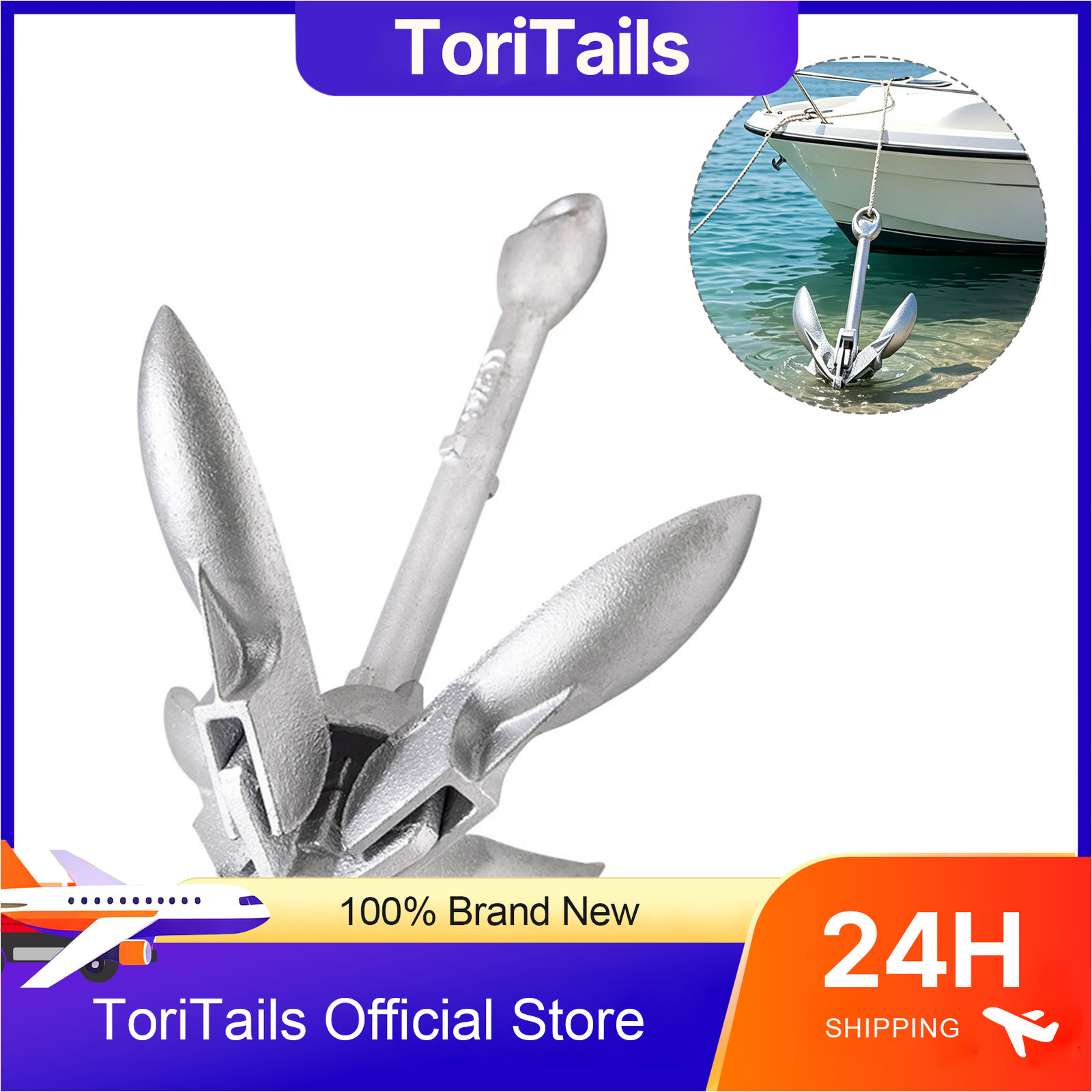 Fishing Kayak Anchor - KOETSU Składana kotwica do łodzi 0,7