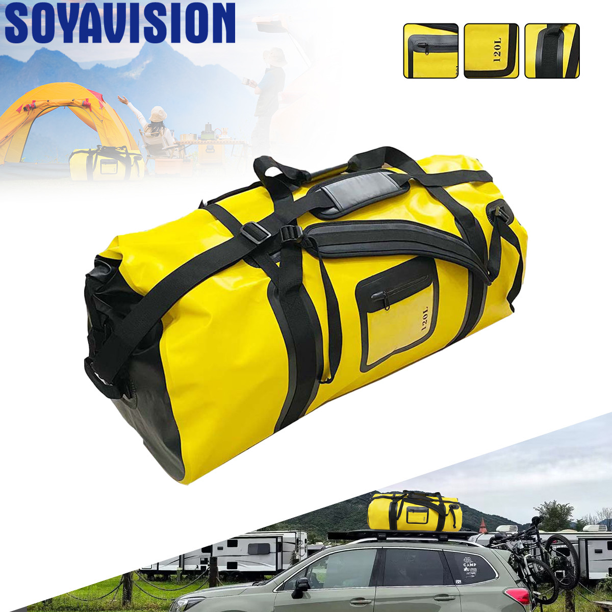 Fishing Kayak Crate - 40L/66L/120L Wodoodporna torba na bagaż motocyklowy