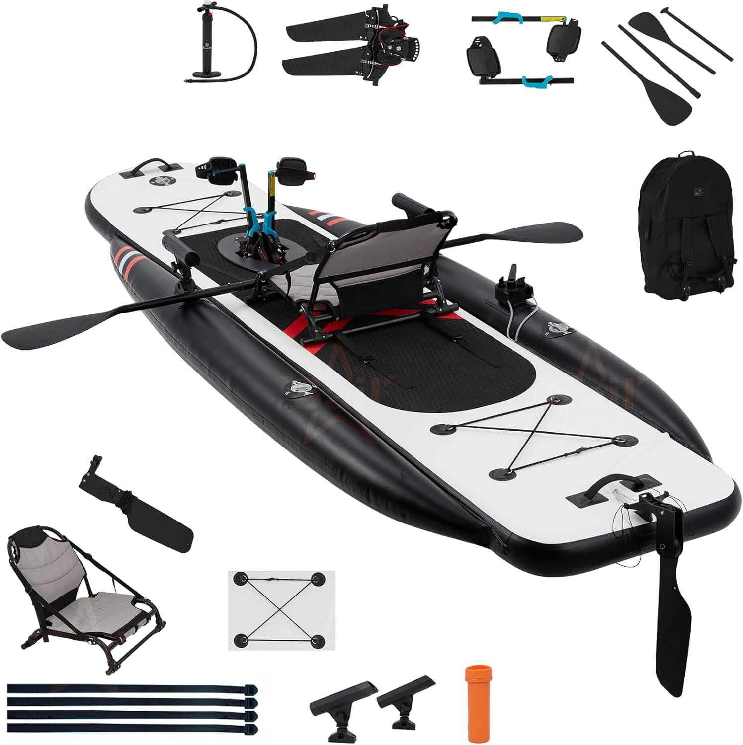 Wysokiej jakości dmuchany kaja – Fishing Kayak Pedal Drive recenzja i cena