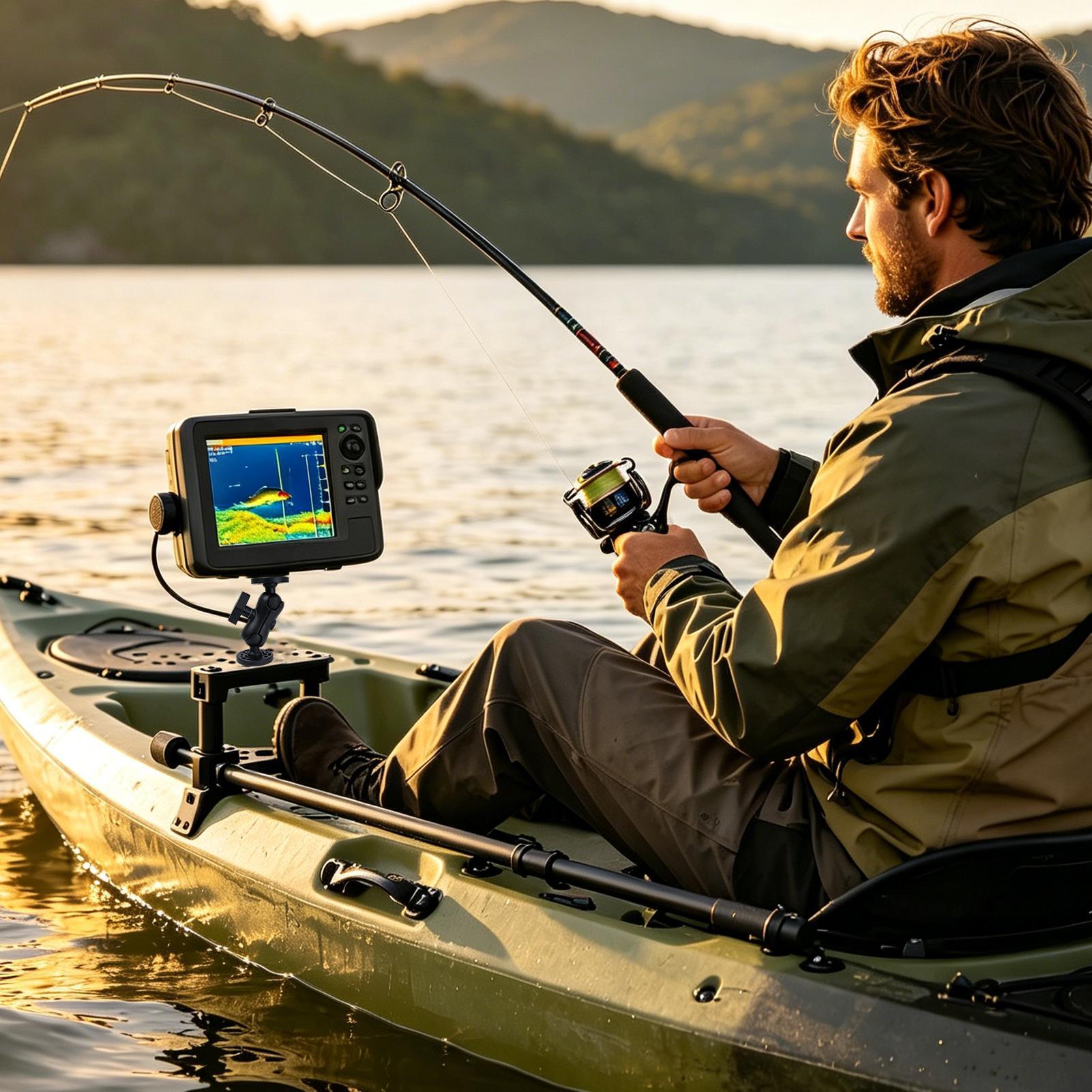 Uchwyt na echosondę do kajaka, – Fishing Kayak Fish Finder Mount recenzja i cena