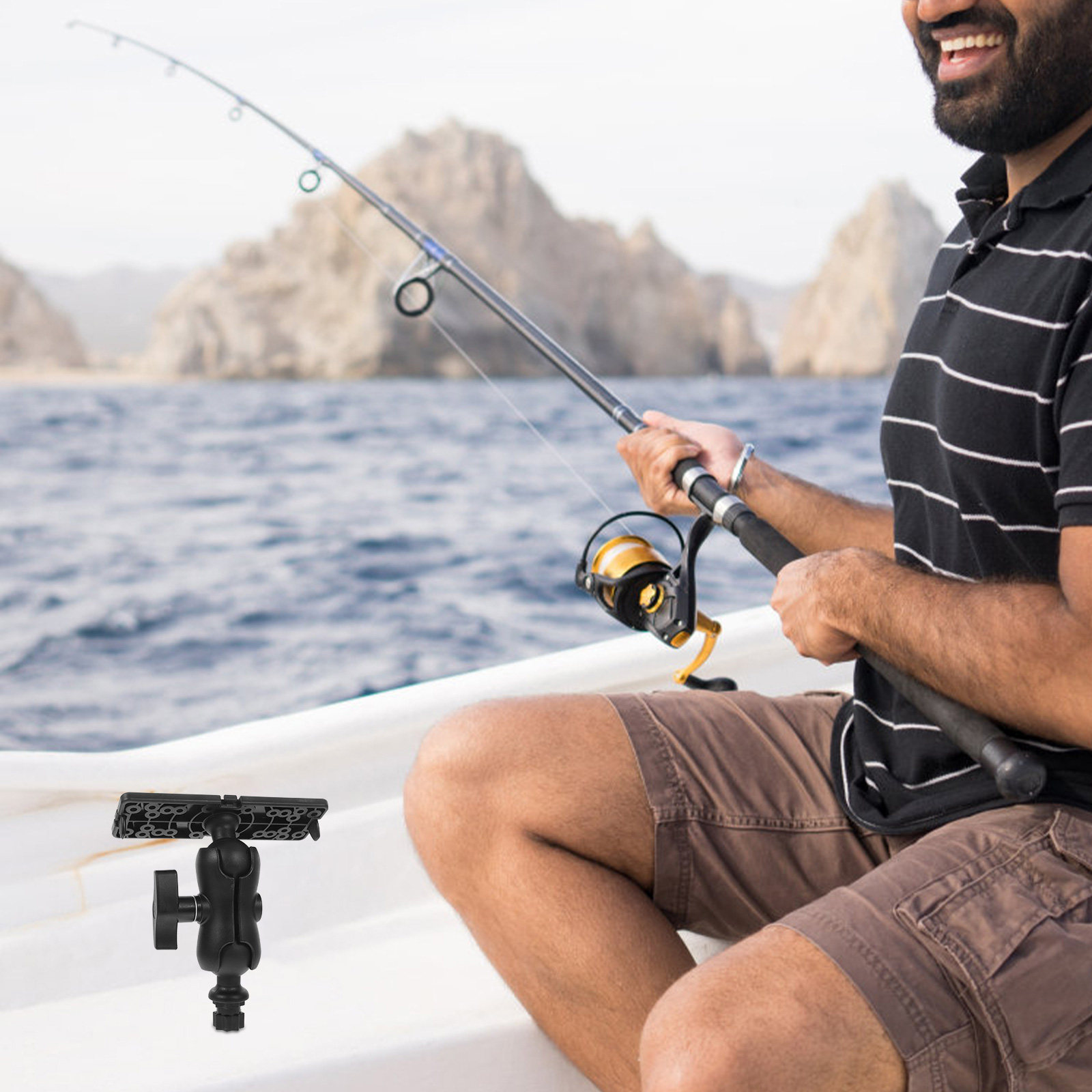 Plastikowy obrotowy uchwyt do  – Fishing Kayak Fish Finder Mount recenzja i cena
