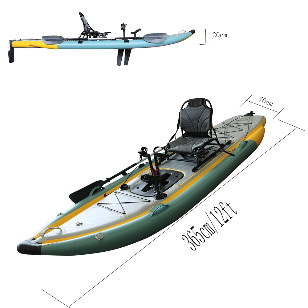 Składany, dmuchany kajak wędka – Fishing Kayak Sit On Top recenzja i cena