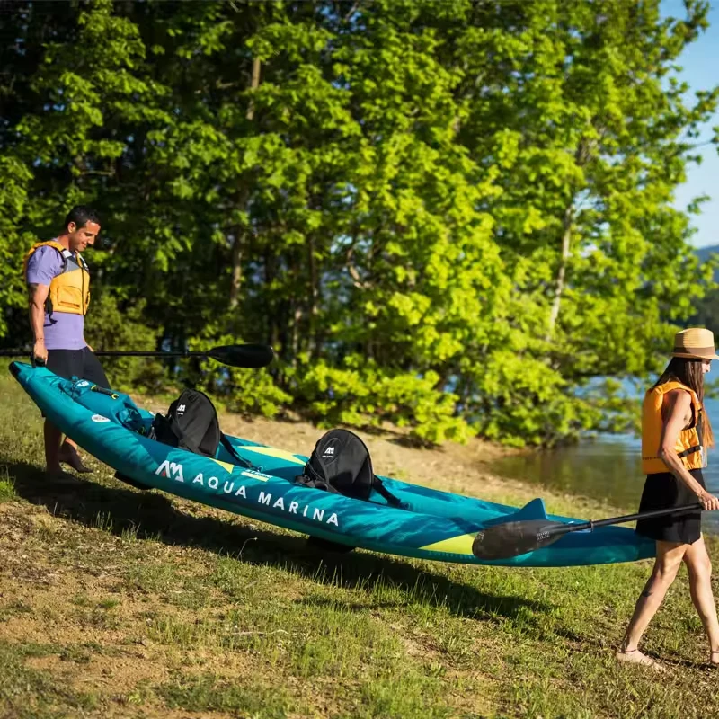 Kajak pontonowy, łódka dmuchan – Fishing Kayak Paddle recenzja i cena