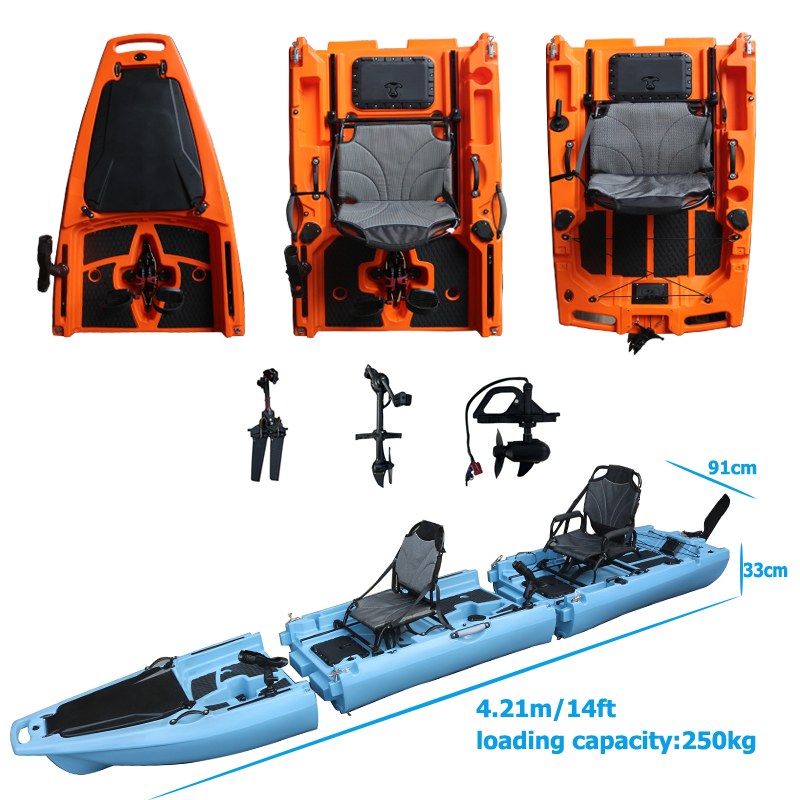 Kajak dwuosobowy rozkładany z  – Fishing Kayak Sit On Top recenzja i cena