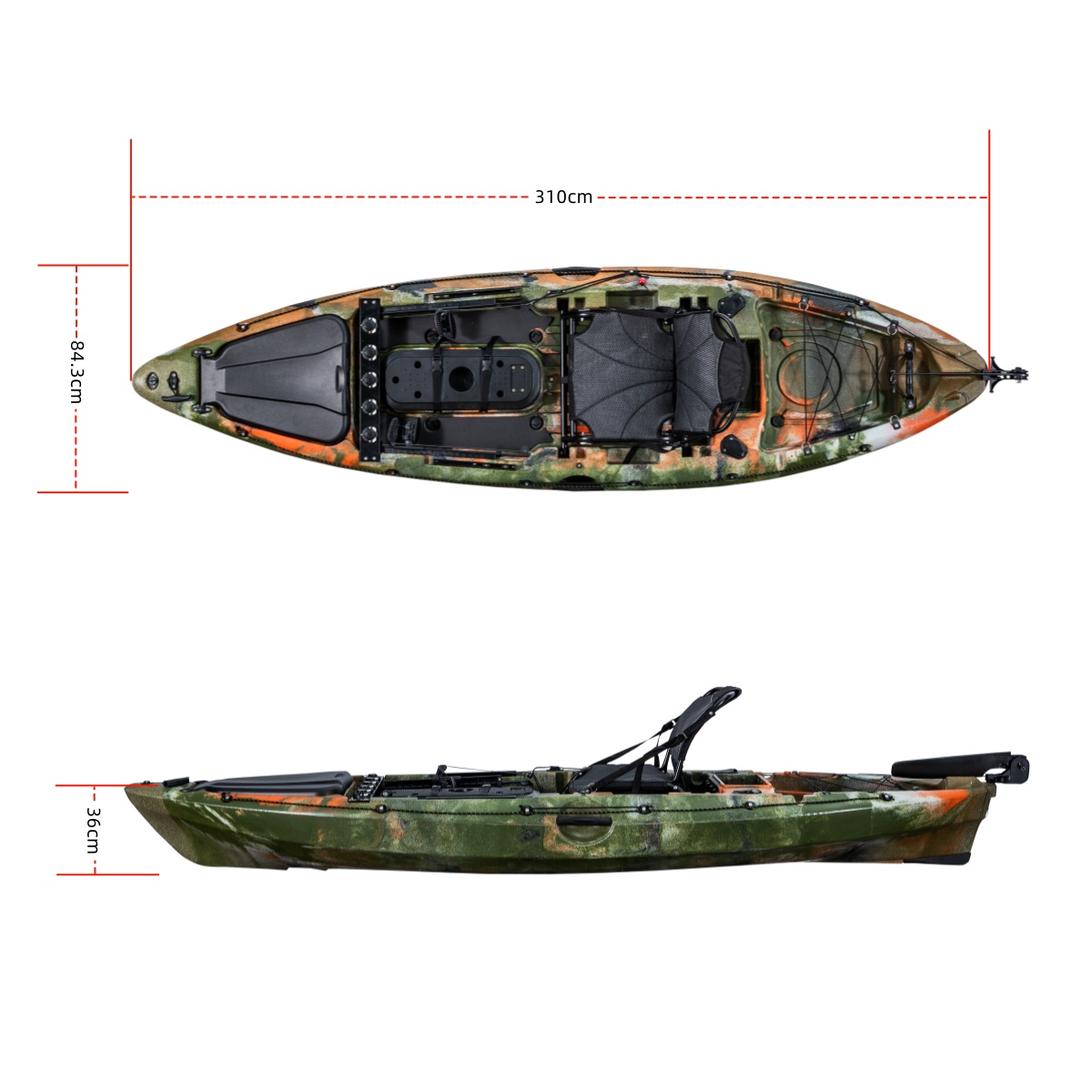 Pierwsza klasa pojedynczy kaja – Fishing Kayak Rod Holder recenzja i cena