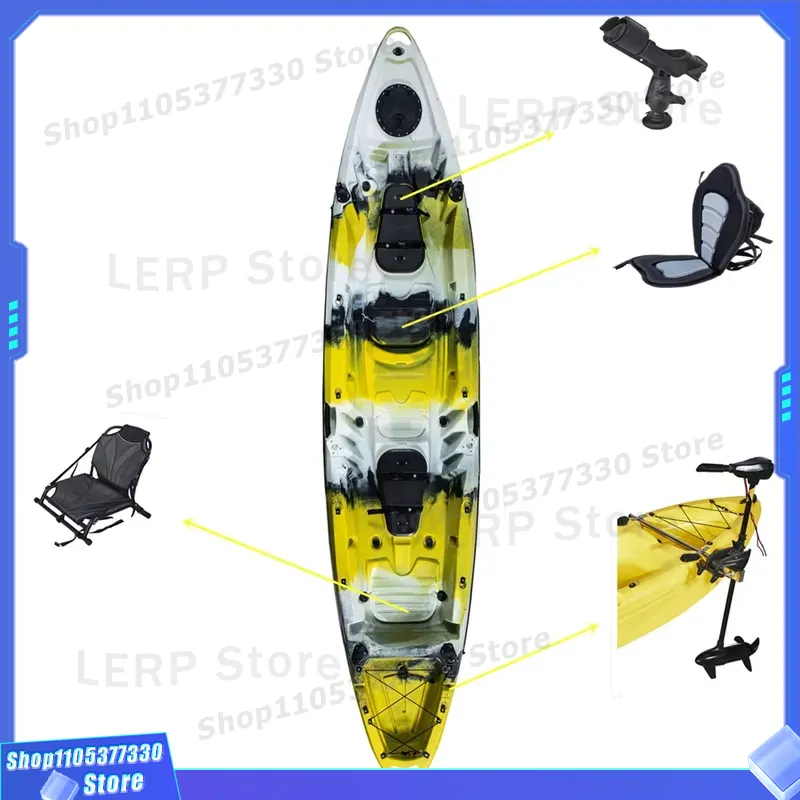 Dwuosobowy plastikowy, sztywny – Fishing Kayak Sit In recenzja i cena